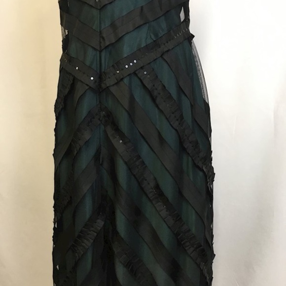 Adrianna Papell Evening Formal Black Lace STUNNER! - Picture 3 of 11